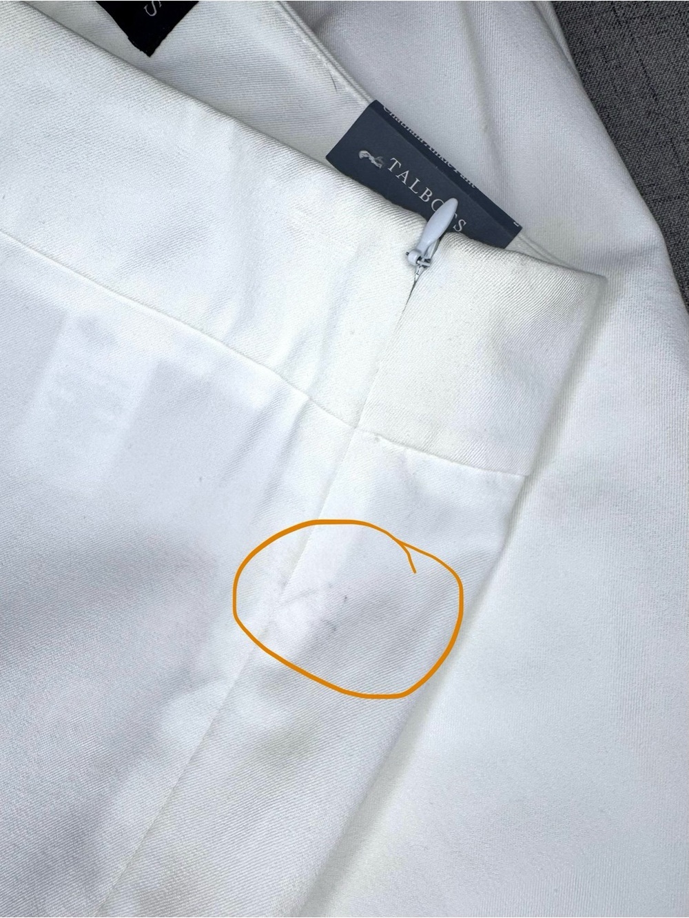 Talbots Chatham Ankle Pant White Slim Straight Leg Ankle Length Size 2 NWT - Picture 10 of 13